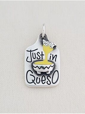 RETIRED James Avery Sterling Silver 'Just in Queso' Enamel Charm High in Demand